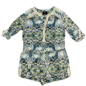 Twelfth Street by Cynthia Vincent Romper Women’s S Multicolor Snap Button 110572